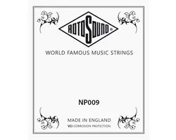 Rotosound NP009 .009 snaar for elektrisch/acoustic guitar, stainless steel