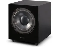 Wharfedale WH-D10 Subwoofer – 250 mm Long-Throw Woofer – Klasse D Versterker – Variabel Laagdoorlaatfilter – Zwart