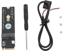 M.2 NGFF A E Key Adapter voor SSD, PCIe X1 en USB2.0 Compatibel met AX200 AX201 AX210 voor OS X