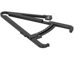 Skinfold Caliper, Fat Measurement Tool Body Fat Caliper Corrosie duurzaamheid voor het meten van lichaamsvet (Zwart centimeter vet zadel)