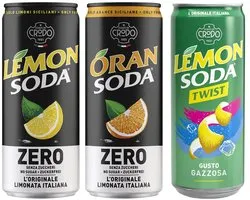 LemonSoda ZERO L’Originale Assortiment - LemonSoda ZERO (8st) - OranSoda ZERO (8st) - LemonSoda Twist (8st) - tray 24 x 33cl