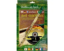 Ierse Tin Whistle Set - Traditionele Fluit - Muziek Leren Spelen - Inclusief CD en Boek - D Toon - Groen
