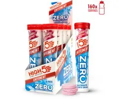 HIGH5 - ZERO Caffeine Hit - Suikervrije Elektrolyten Bruistabletten - Met Cafeïne & Verfrissende Bessen Smaak - 8x20 Stuks - Voor Energie & Hydratatie bij Sport