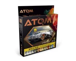 AMMO by Mig Jimenez Hobbyverf Acrylverf - MIG 20702 ATOM - Metallic Colors - Acryl Set 12x20ml Verf set - 12 x 20 ml
