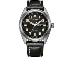 Citizen BM8560-29EC Horloge - Leer - Zwart - Ø 42 mm