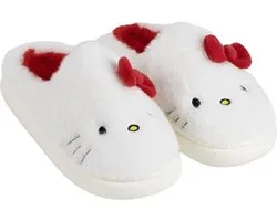 Hello Kitty Sloffen Wit – Dames & Meisjes – Warm & Zacht – Antislip Zool – Officieel Sanrio