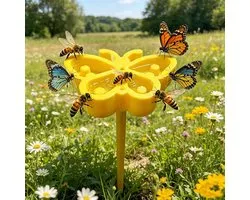 Bijen drinkcups - 2 stuks - Bijen drinkschaal - Bijendrinkstation - insectendrinkba - bijenbad - Bijenbekers - voor dorstige bestuivers, bijen en insectendrinkstations - Geel