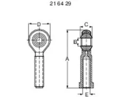 Tête sphérique en acier Modelcraft avec filetage intérieur M3 1 pièce(s)