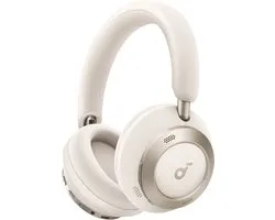 Casque supra-auriculaire sans fil Soundcore by Anker Space One Pro White - Casque - Réduction Active du bruit, connexion multipoint, autonomie de 60 heures, Bluetooth 5.3, LDAC, certifié Hi résolution, petit modèle pliable