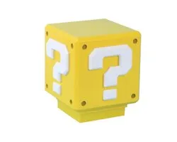 Super Mario Mini Question Block Light – Officieel Gelicentieerde Super Mario Bros. Merchandise, Slaapkamer‑ of Gamekamerdecoratie, Retro Gamer Cadeau, Werkt op Batterijen – Paladone