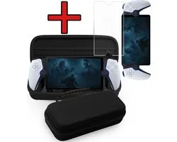 Étui Convient pour PlayStation Portal Case Housse de Protection Rigide Étui de Protection Avec Protecteur d'Écran - Étui Convient pour PlayStation Portable Housse - Zwart