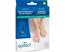 Epitact Teenspreiders - Maat L 41-45 - Voor Likdoorns, Eksterogen en Overlappende Tenen - 4 Stuks