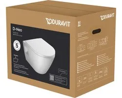 Duravit D-Neo wandclosetpack 37x54x40cm wit glans