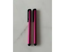 2 Stuks Tablet & Telefoon Stift / Robuuste Touchpen / Touchstift / Touch / Touchscreen Pen - Roze