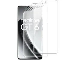 Protection d'écran GrizzlyCoat pour Realme GT 6 Hydrogel TPU | Protection d'écran GrizzlyCoat - Compatible avec les coques (lot de 2)