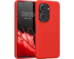 coque kwmobile pour Asus Zenfone 9 - Coque pour smartphone - Coque arrière rouge