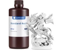 Anycubic Standard Resin Wit 1KG – Résine UV avec Haute Précision pour Imprimantes 3D LCD/DLP/SLA