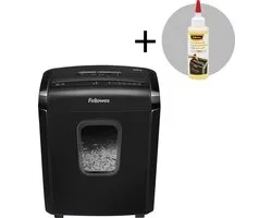 Fellowes Powershred 6M Papierversnipperaar Minisnippers + Fellowes Onderhoudsolie 120ml