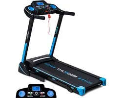 THUNDER® Loopband | ICON-BLUE | Pliable et Avancé | Touches de Raccourci | Clé de Sécurité | Roulettes de Transport | Support pour Bouteille | Compatible Appareils Mobiles | Bluetooth | Port USB | Programmes d’Entraînement | Inclinaison Réglable |