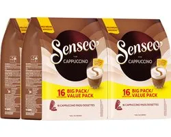 Senseo Cappuccino Koffiepads - Intensiteit 2/9 - Voordeelverpakking 4 x 16 pads