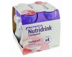 Nutridrink Compact Protein Strawberry Shake - 4 x 125 ml - Boisson repas