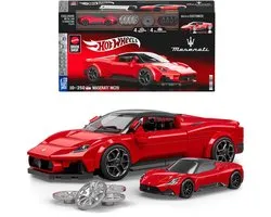 Mattel Brick Shop Hot Wheels Speed Serie - Maserati MC20 - Bouwspeelgoed - 250 Onderdelen