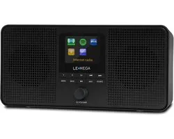 Stereo Internetradio - Digitale Radio - Muziek Streaming - Spotify Connect - 23.5 x 11.5 x 7.7 cm - Zwart
