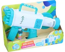 Eddy Toys Bubble Blaster Bubble Machine - 24 Trous à Bulles - Pistolet à Bulles avec Lumière - Incluant 50ml de Solution à Bulles - Pistolet à Bulles Portatif pour Enfants Jouet d'Extérieur