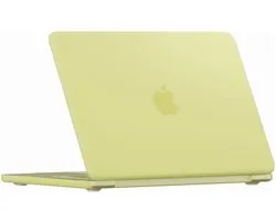 Housse pour ordinateur portable Mobigear compatible avec Apple MacBook Neo 13 pouces (2026) Housse rigide pour ordinateur portable MacBook Case | Mobigear Matte - Jaune citron - Modèle A3404 | Jaune