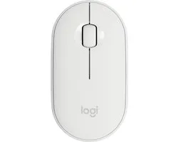 Logitech Pebble M350 - Draadloze Muis - Bluetooth - Wit