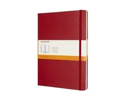 Moleskine Classic Notitieboek - Extra Large - Hardcover - Gelinieerd - Rood