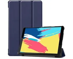 iMoshion Trifold Bookcase Lenovo Tab M8 / M8 FHD Tablet Case - Dark Blue