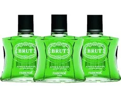 Brut for Men | Aftershave lotion 100 ml - Voordeelverpakking 3 stuks