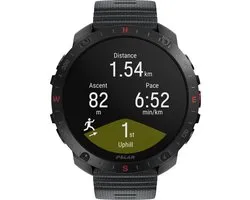 Polar Grit X2 Pro Premium Outdoor Smartwatch, Night Black S/L