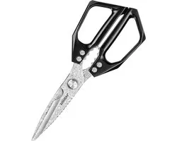 Damascus Keukenschaar Professioneel - XinZuo - Multifunctioneel - 110 laags damascus staal - handvat van gebronsd aluminiumlegering - hardheid 58-62 HRC - langdurig scherp