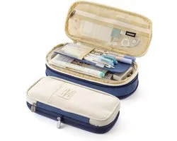 Lux- Etui-pennenzak-grote etui-blauw