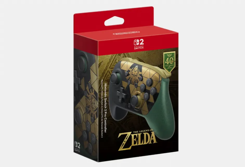 Nintendo Switch 2 Pro Controller Legend of Zelda 40th Anniversary - PRESALE