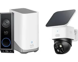 eufy Security E340 Video Doorbell + HomeBase 3 + SoloCam S340 - Bundelvoordeel