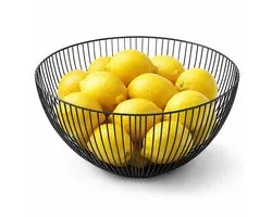 Point-Virgule Wire mand zwart ø 25cm H 14cm