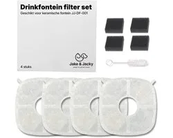 Jake and Jacky Drinkfontein Filterset - voor Keramische Drinkfontein - Model JJ-DF-001