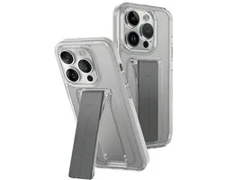 Étui UNIQ Heldro Mount avec Support iPhone 15 Pro 6,1" transparent/lucent clair