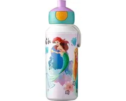Mepal Pop-up drinkfles Campus - 400 ml - Sluit goed af - Drinkbeker voor kinderen - Disney Princess
