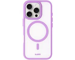LAUT HUEX PROTECT Hoesje, Mat, Soft-Touch Afwerking, MagSafe® Compatibel, IMPKT Cell® Valbescherming, iPhone 16 Pro Max, Bright Pink
