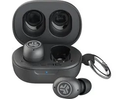 JLab JBuds Mini ANC Draadloze Oordopjes - Active Noise Cancelling Oortjes Draadloos - 25 uur Batterijduur - Apple Find My - Bluetooth Multipoint - Met Microfoon - Geschikt voor Android en Apple - Zwart