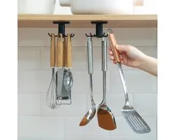 Roterende Haak Keuken Accessoires Opslag Badkamer Organizer Storage Rack Gedraaid Houder Wall Mounted Opknoping Haken