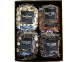 Van Delft - Coffret 4-Pack Choc Lovers - Cadeau Kruidnoten - Cadeau du personnel