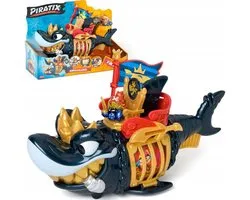 Magic Box Piratix - Speelfigurenset - King Shark - Zwart-Goud