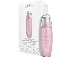 GESKE | SmartAppGuided™ MicroCurrent Skin Scrubber & Blackhead Remover | 9 in 1 | Tools huidverzorging | Gezichtsreiniging | Anti-aging en reiniging | Professionele facelift | Mee-eter verwijderaar
