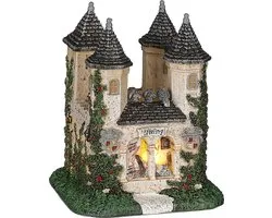 LuVille Efteling Miniatuur Kasteel van Doornroosje - L9 x B9 x H11 cm