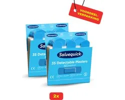 Salvequick Detecteerbare Pleisters - 2x35 stuks voordeelverpakking